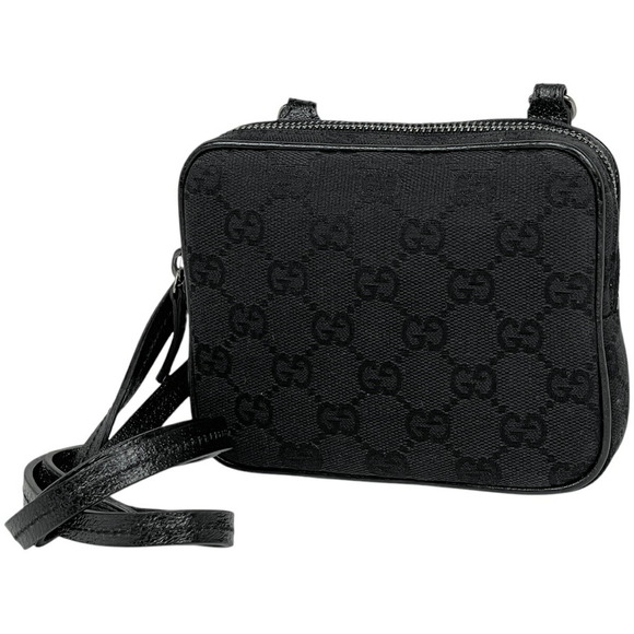 Gucci Bag GG Canvas Shoulder Black - Picture 1 of 6